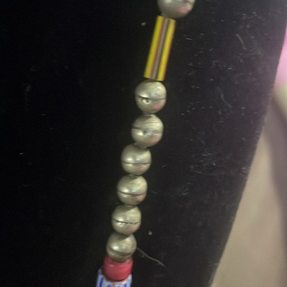 Antique Venetian Chevron Old African trade bead Necklace - Picture 5 of 8